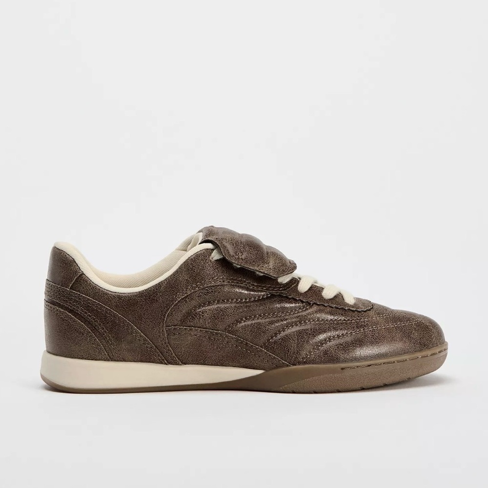 ZARA Brown Quilted Sneakers | EU 39 / US 8